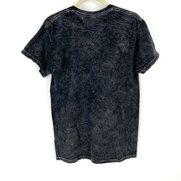 Biggie "The What" Graphic Band T-Shirt Gray Vintage Faded Tie Dye Small NWOT - Picture 2 of 6